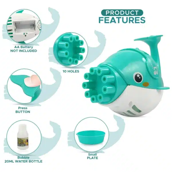 Dolphin Bubble Gun (Pink) - Image 2