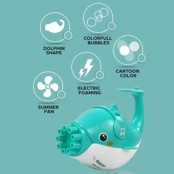 Dolphin Bubble Gun (Pink) - Image 4