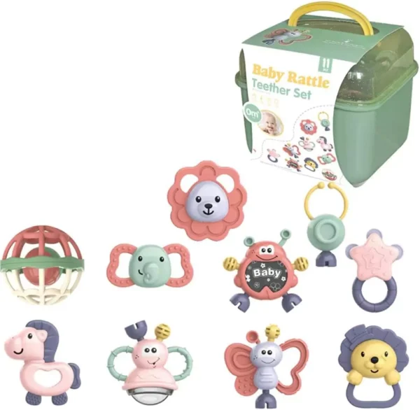 11pcs Baby Rattle Teether Set