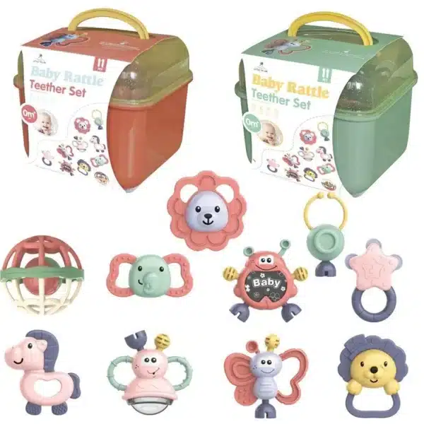 11pcs Baby Rattle Teether Set