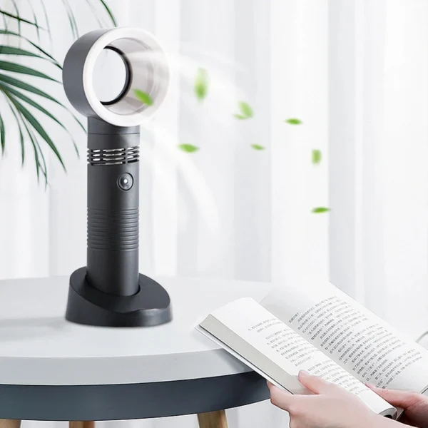 Portable Bladeless Rechargeable Fan for Summer - Image 2