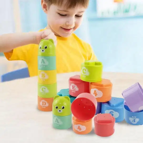 Stacking Cups Toy - Number & Letter - Image 2