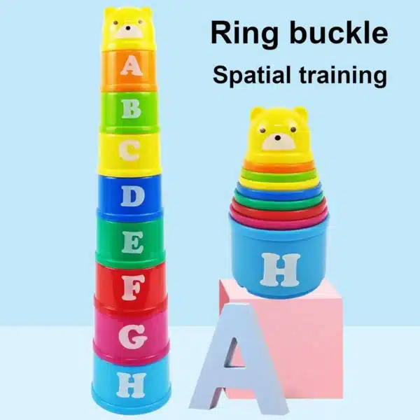 Stacking Cups Toy - Number & Letter - Image 6