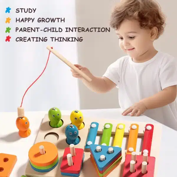 3 In 1 Wooden Puzzle Toy - Image 3