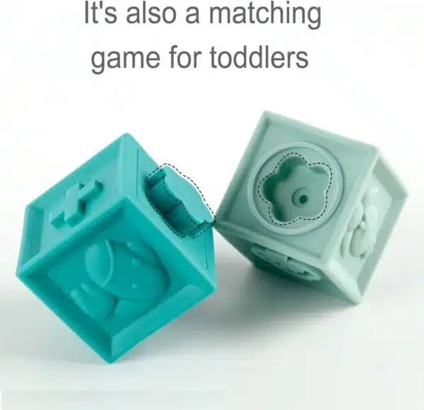 Textured Teether Soft Blocks - Image 3