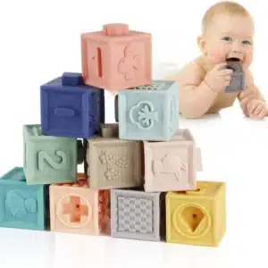 Textured Teether Soft Blocks