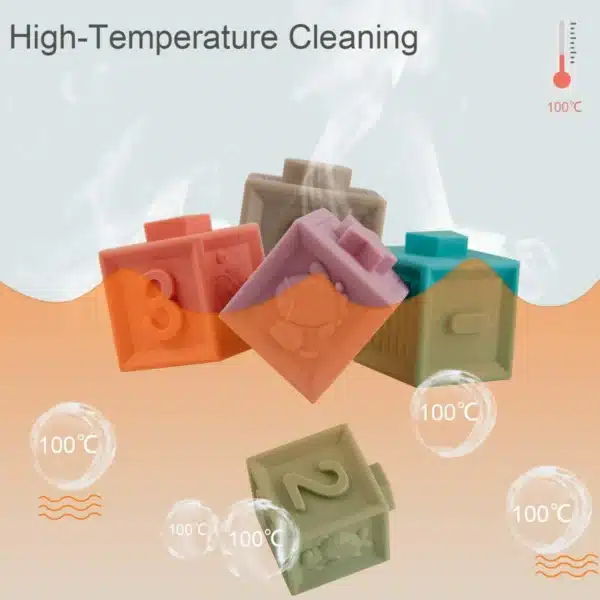 Textured Teether Soft Blocks - Image 7