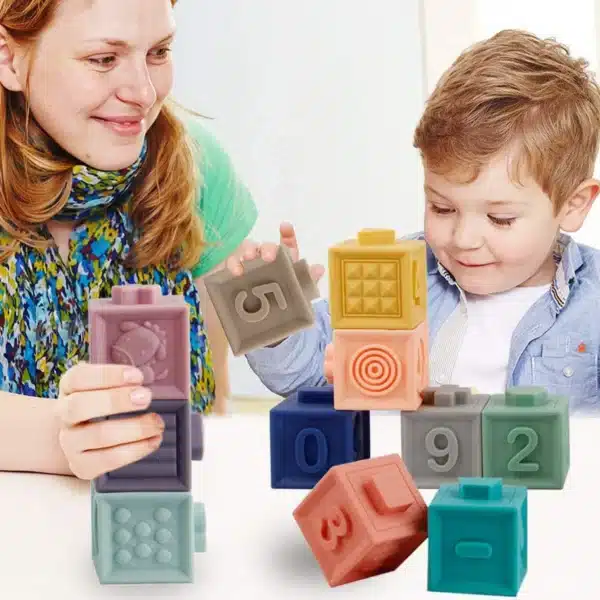 Textured Teether Soft Blocks - Image 6