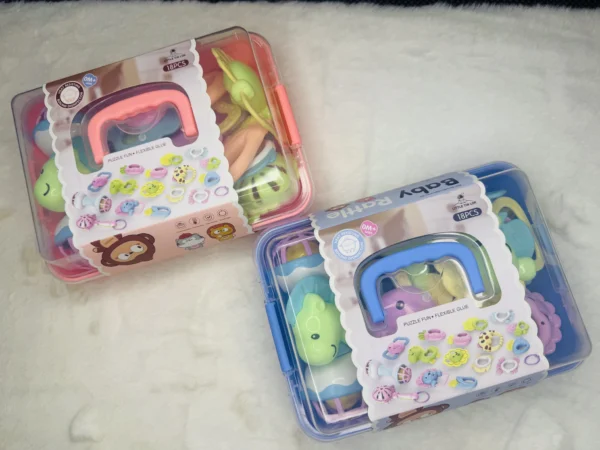 18pcs Box Rattle Teether Set