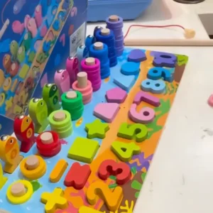 6 in 1 Montessori Wooden Learning Board with box