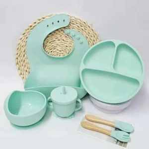 6pcs Silicone Baby Feeding Set