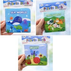 Fabric Books Sea World Farm Animals Insect