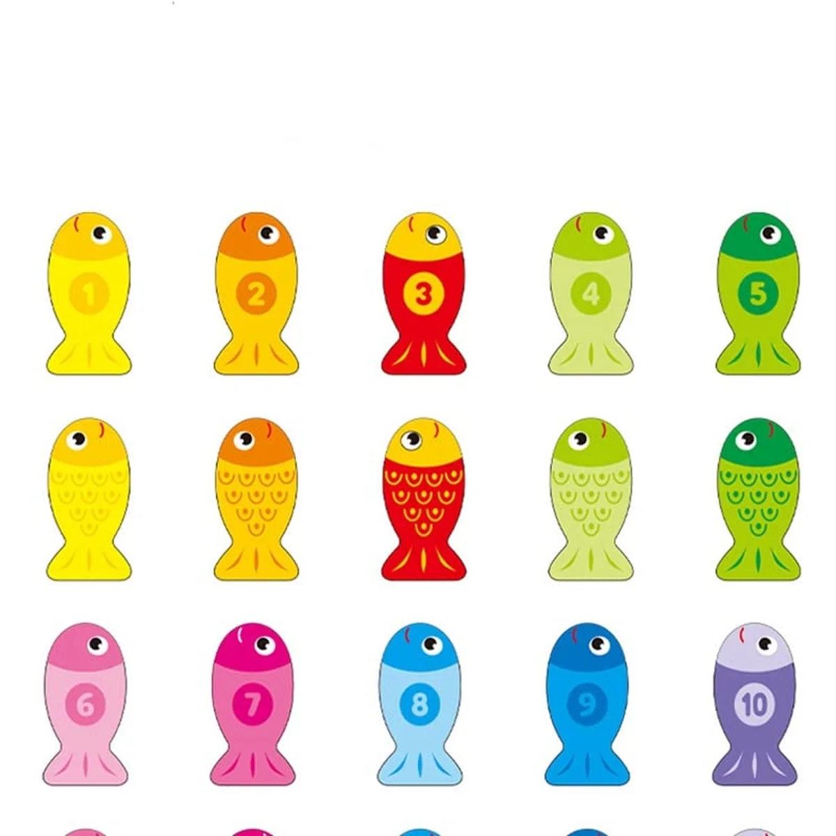 Learning Board fish numbers 1 to 10