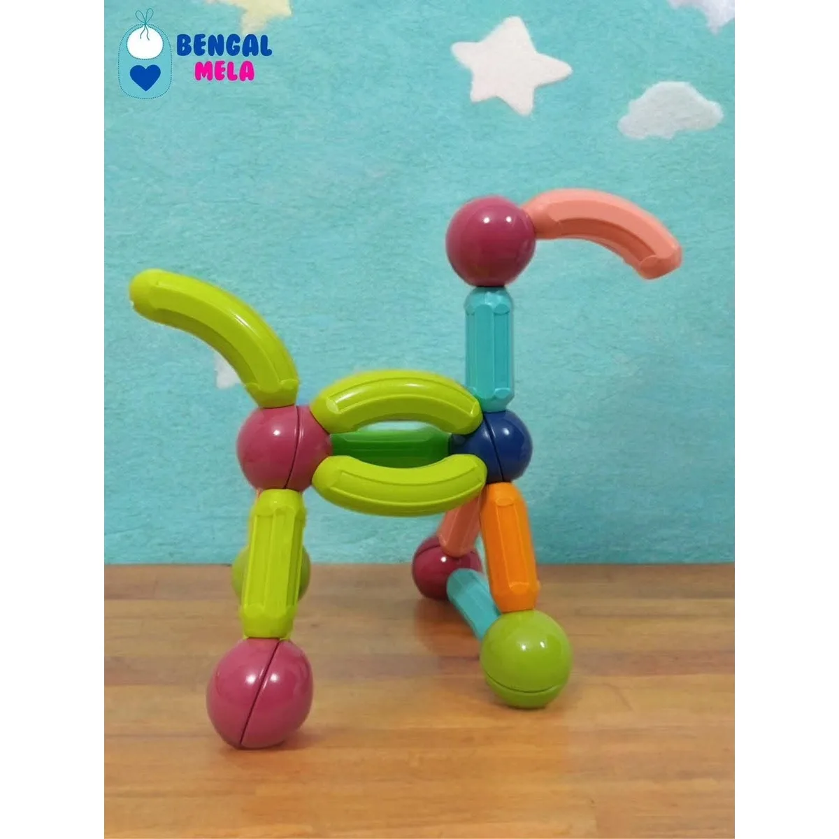 Magnetic Stick Building Toy dog model
