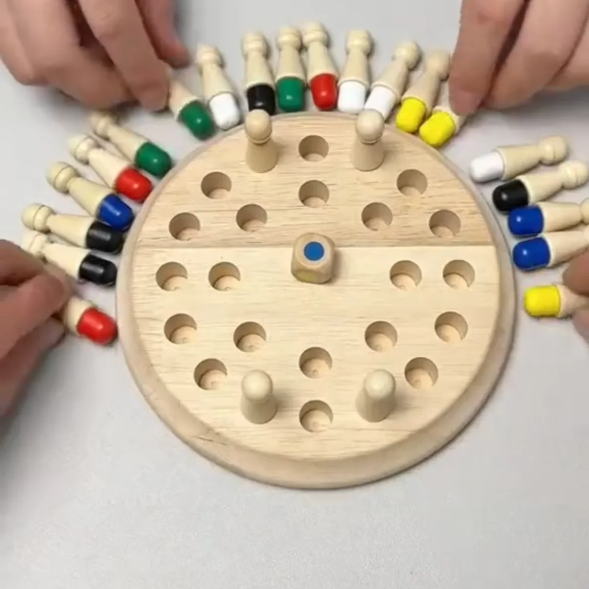 Wooden Memory Chess Game