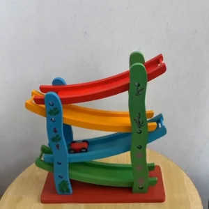 Wooden Car Ramp Race Track 4 levels