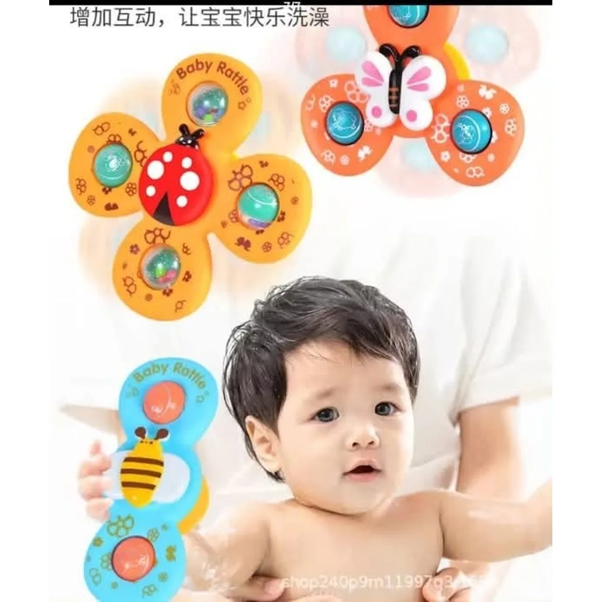 Suction Spinner Rattle Toy