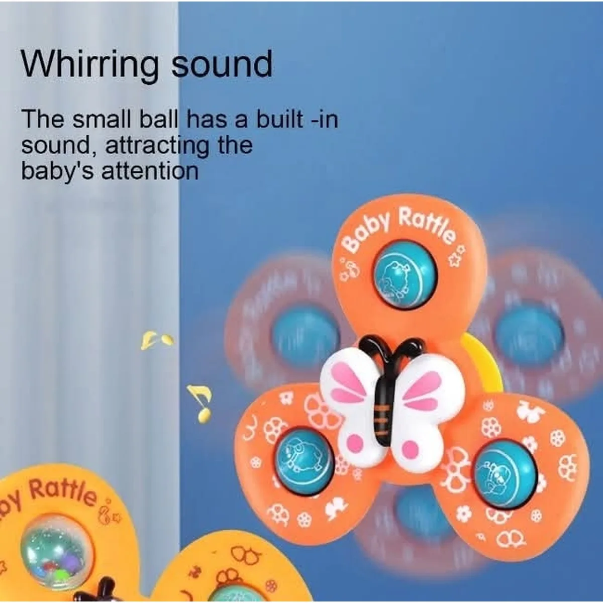 Suction Spinner Rattle Toy sound