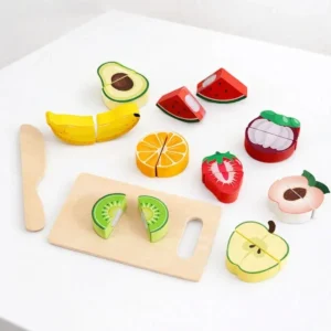 Wooden Fruit Cutting Set